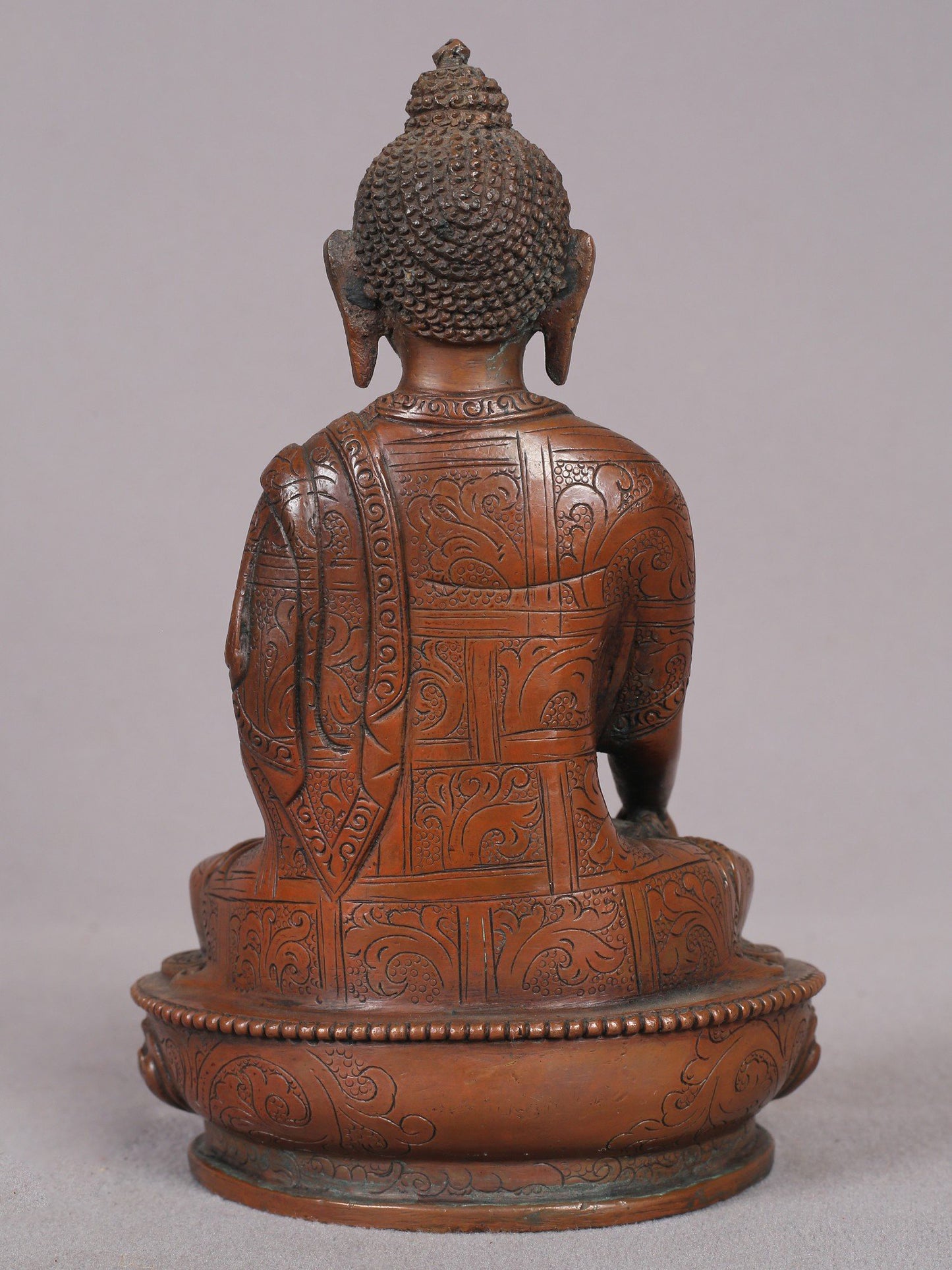 5" Bhumi-Sparsha Buddha Statue from Nepal | Nepalese Copper Idols