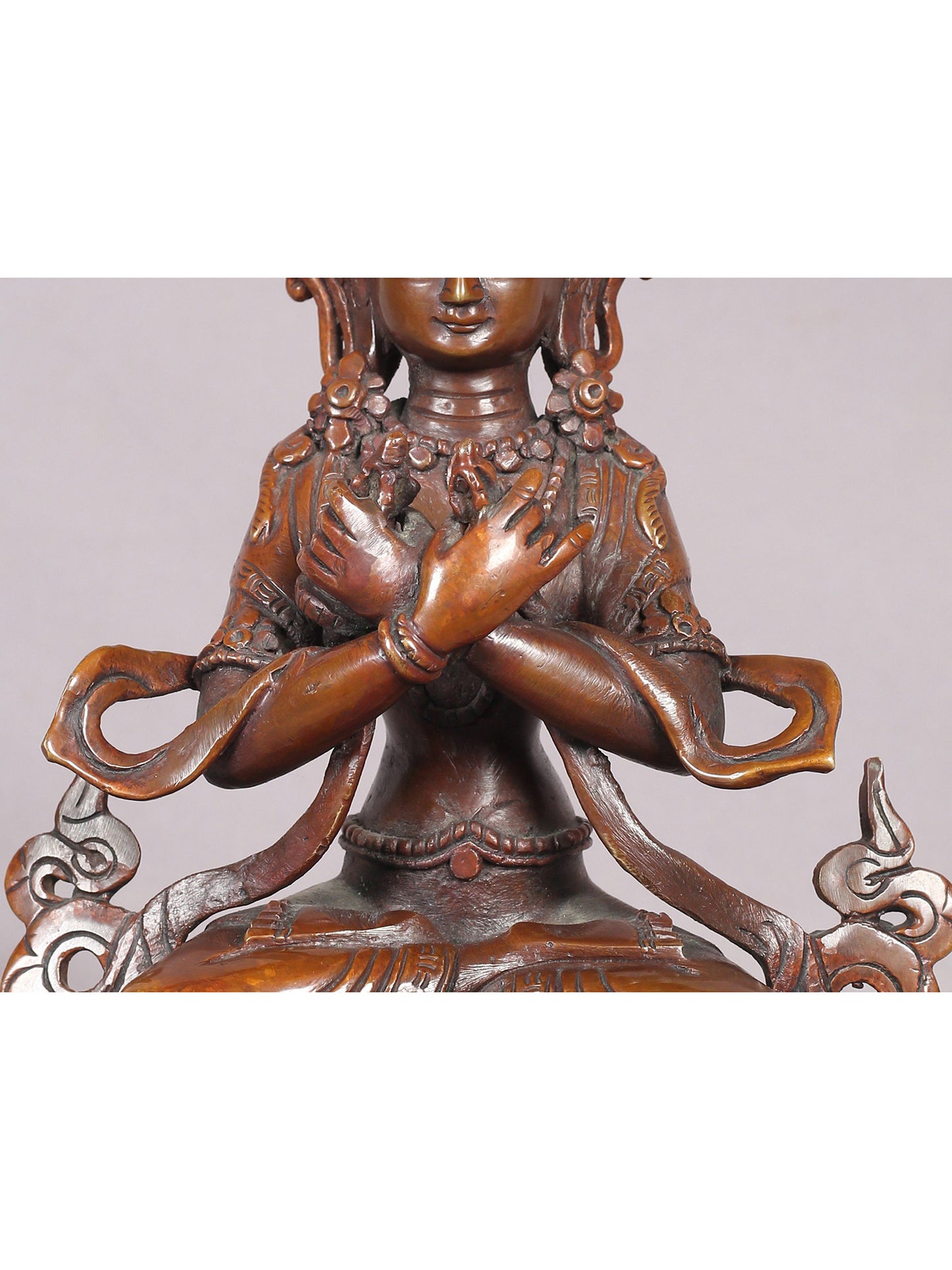 6" Vajradhara Copper Statue from Nepal | Buddhist Deity Figurines