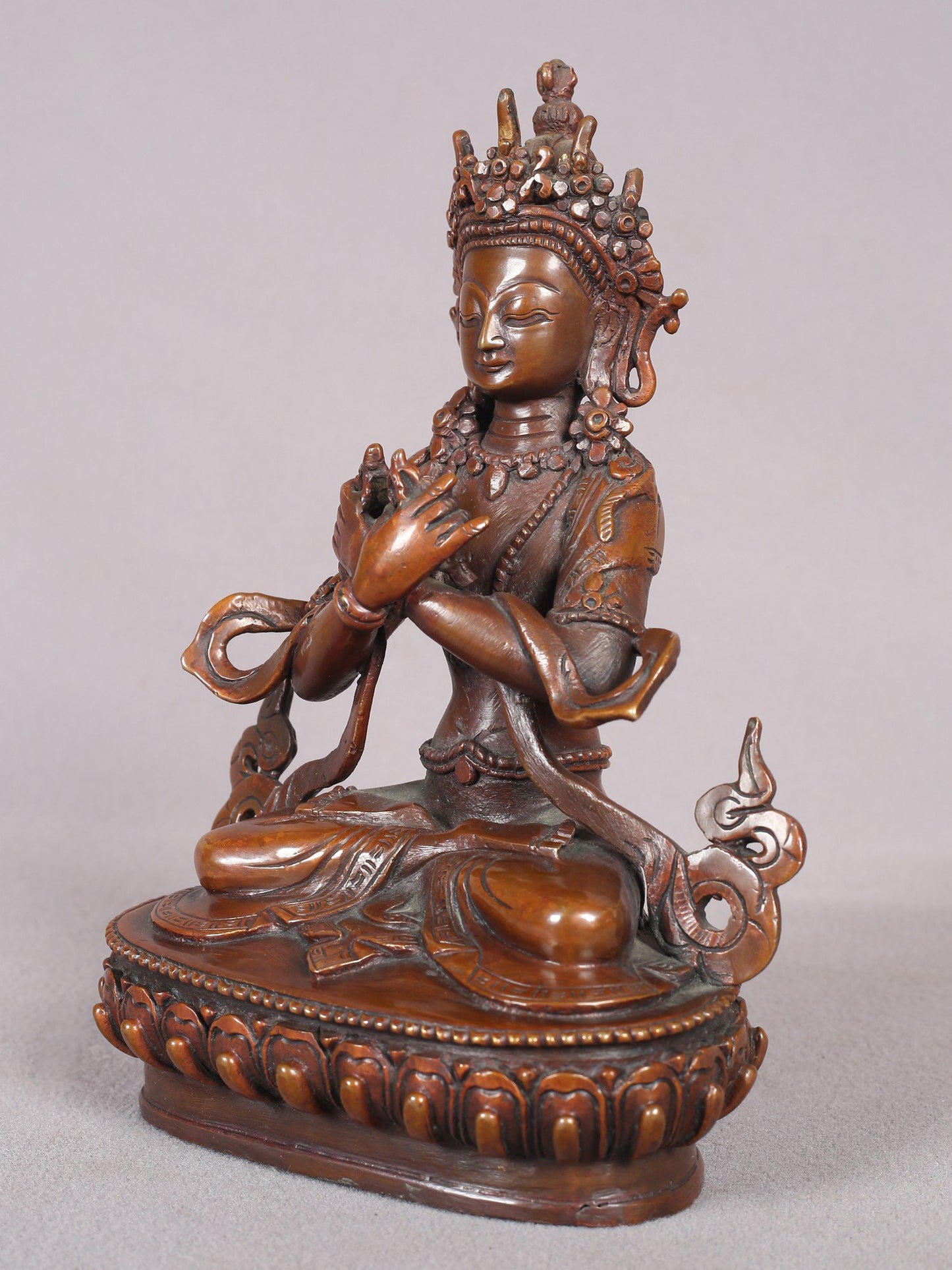 6" Vajradhara Copper Statue from Nepal | Buddhist Deity Figurines