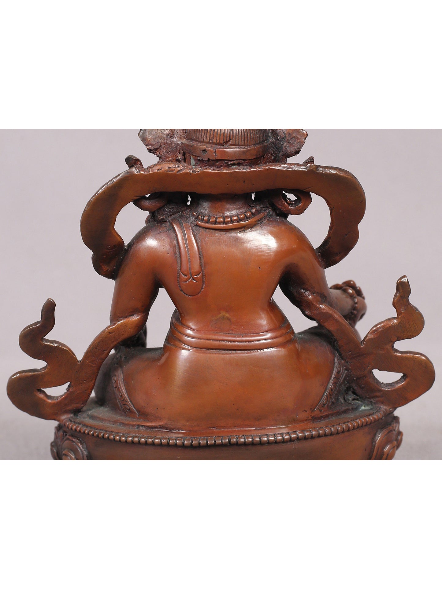 5" Tibetan Buddhist Lord Kubera Copper Idol | Statue from Nepal