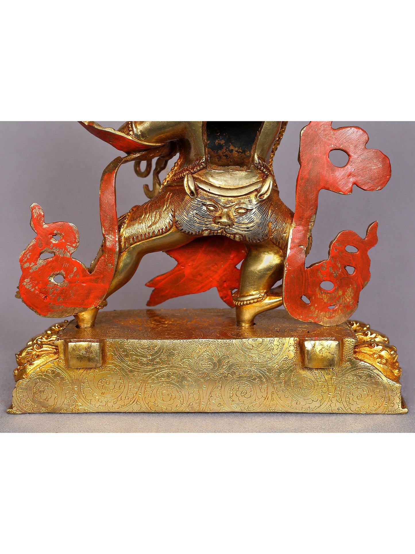 13" Vajrapani Copper Statue from Nepal | Tibetan Buddhist Deity Idols