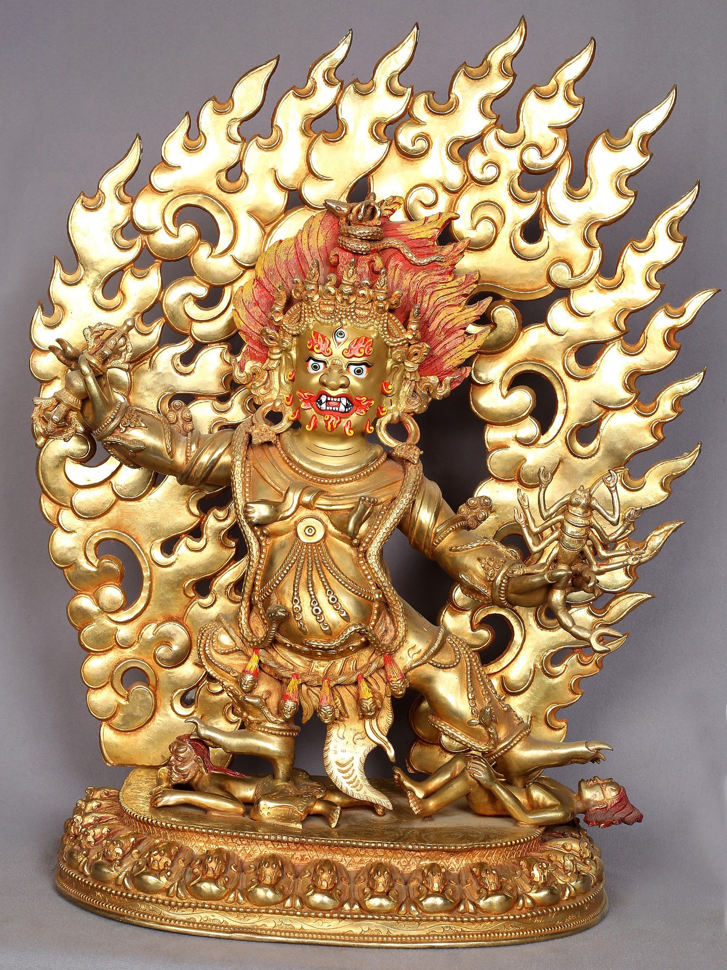 20" Guru Drakpo Copper Statue from Nepal