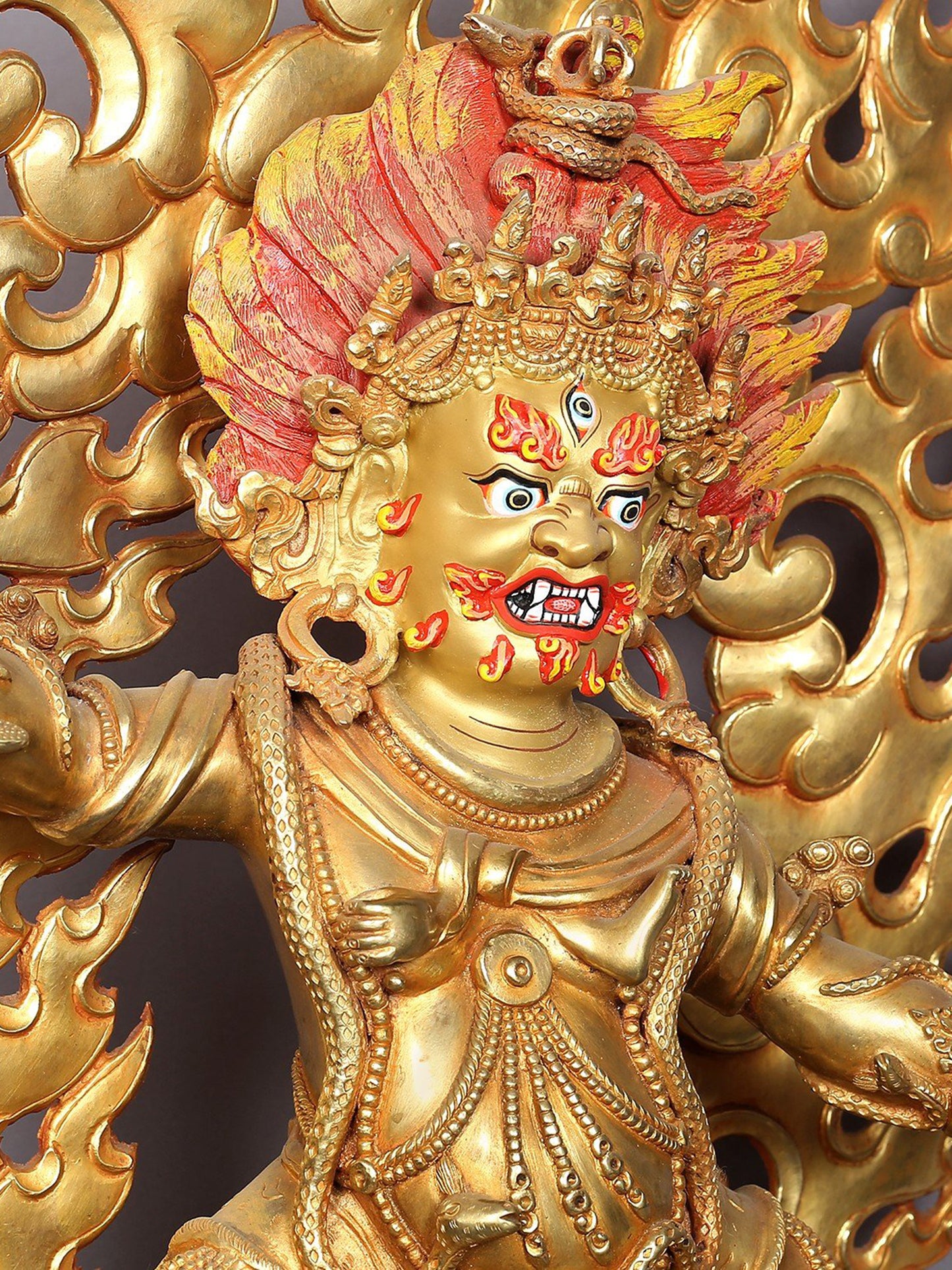 20" Guru Drakpo Copper Statue from Nepal