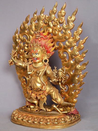 20" Guru Drakpo Copper Statue from Nepal