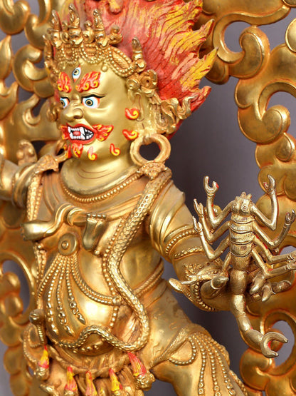 20" Guru Drakpo Copper Statue from Nepal