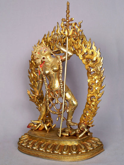 14" Vajrayogini Copper Statue | Tibetan Buddhist Deity Idols