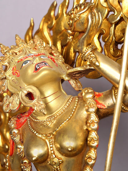 14" Vajrayogini Copper Statue | Tibetan Buddhist Deity Idols