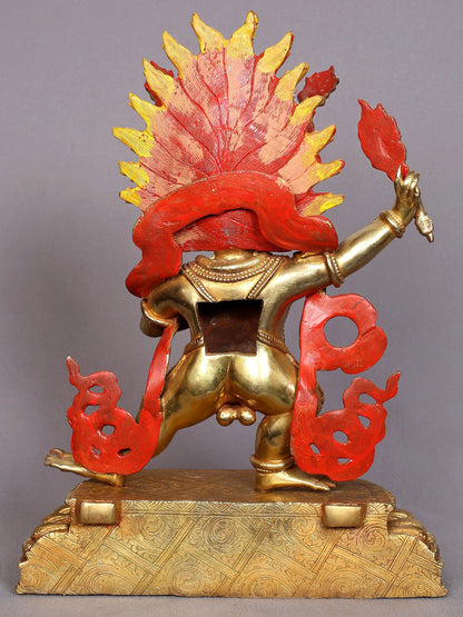 13" Yamantaka Copper Statue from Nepal | Nepalese Copper Figurines