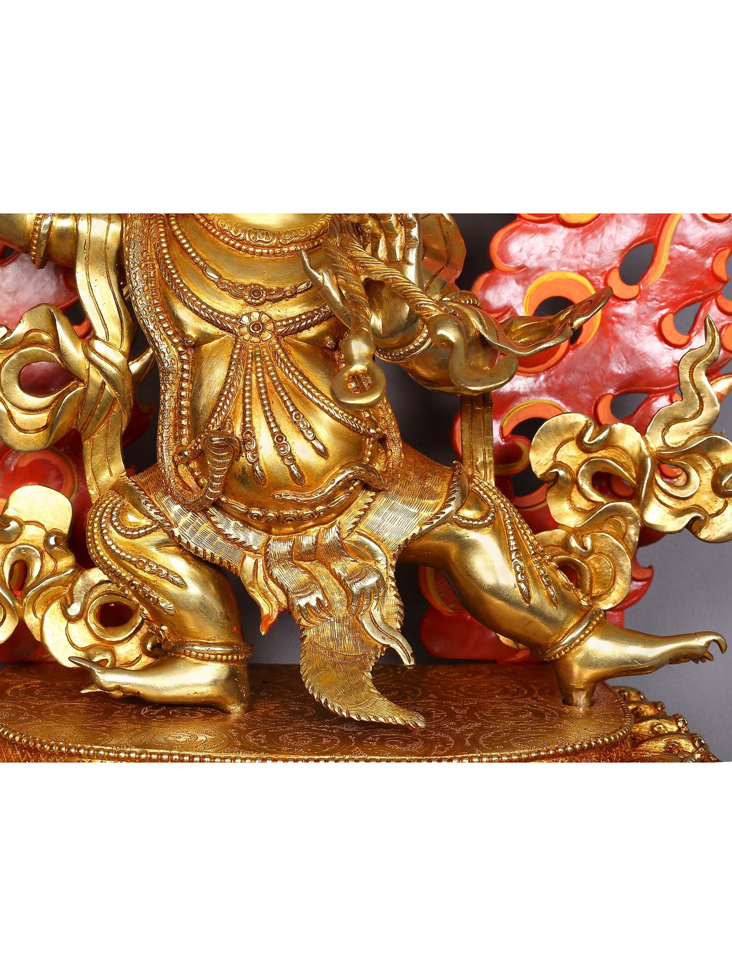 Vajrapani Copper Statue with Gold Plated from Nepal | Tibetan Buddhist Deity Idol