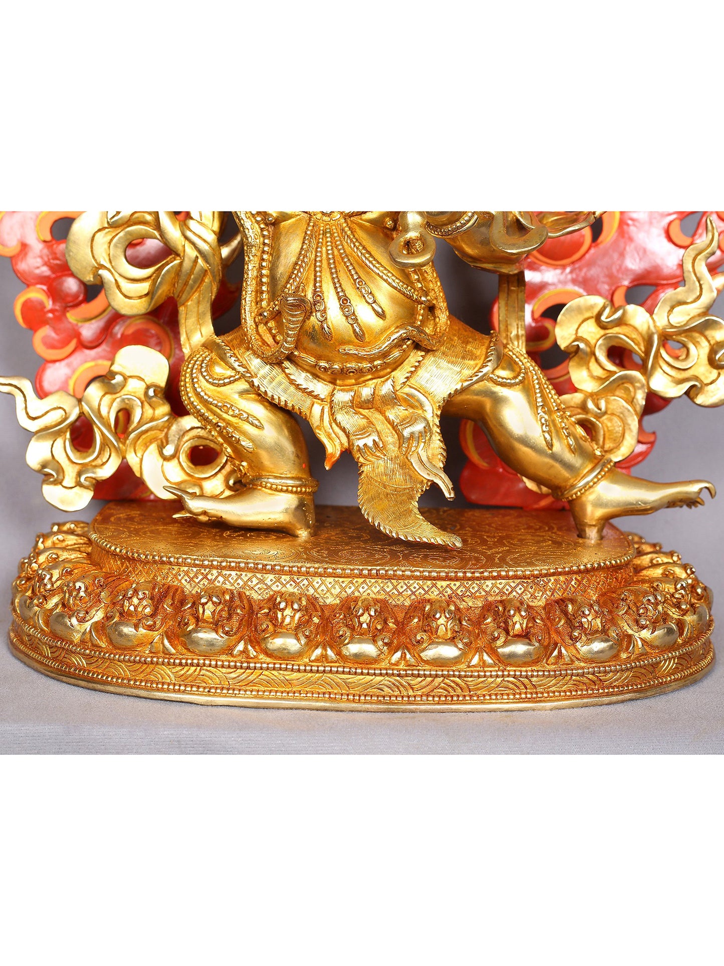 Vajrapani Copper Statue with Gold Plated from Nepal | Tibetan Buddhist Deity Idol