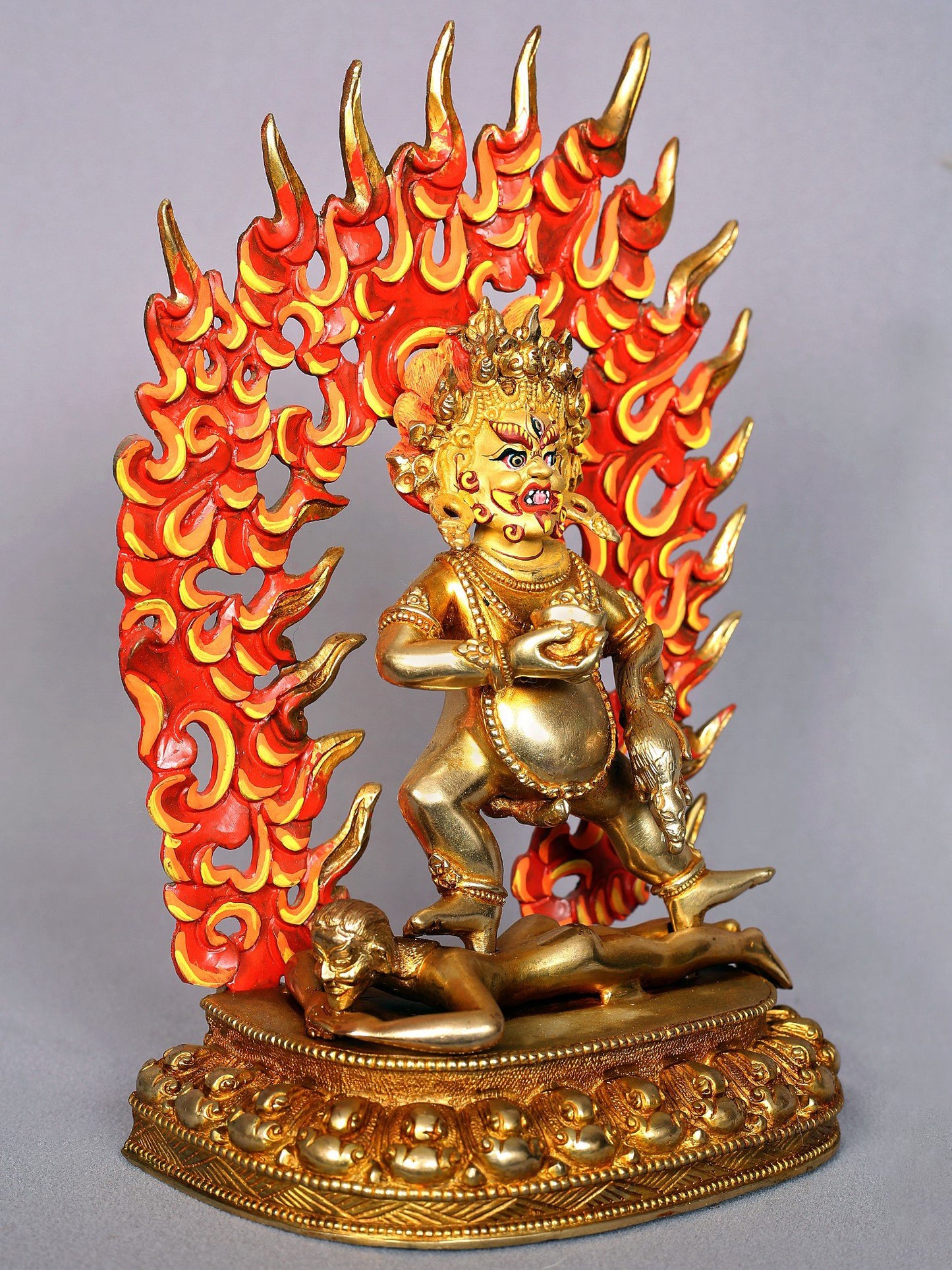 10" Lord Kubera Copper Statue | Nepalese Copper Figurines