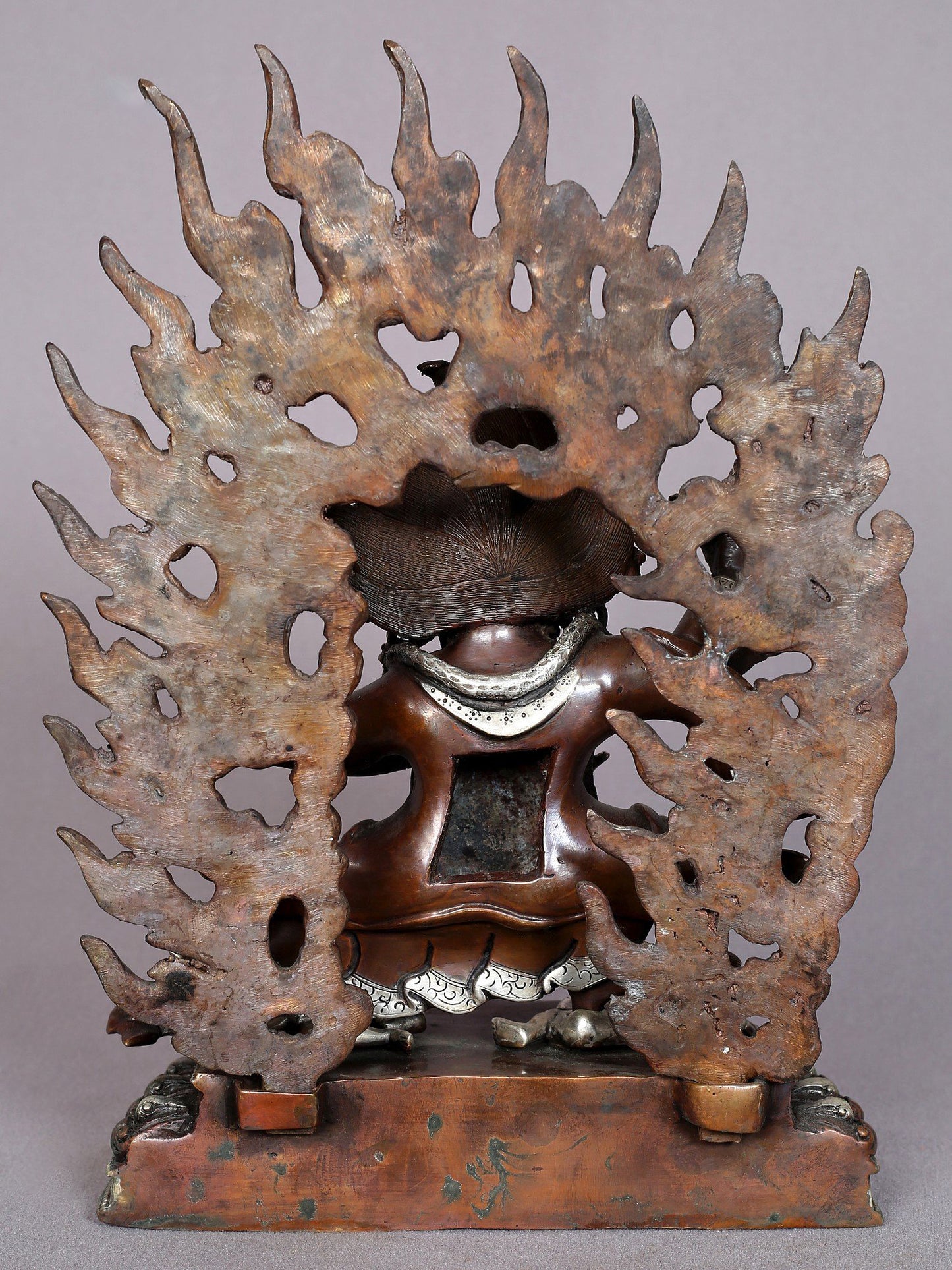 8" Kajupa Mahakala Copper Statue from Nepal