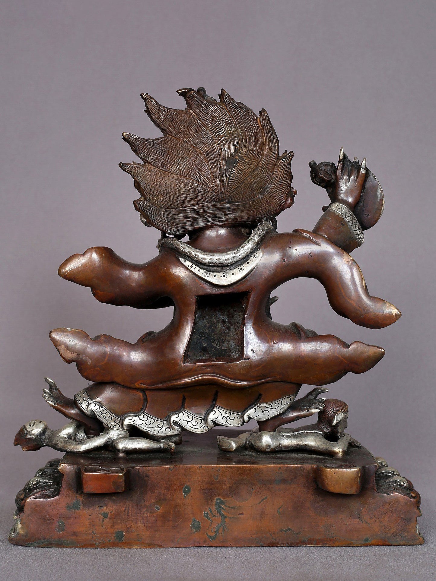 8" Kajupa Mahakala Copper Statue from Nepal