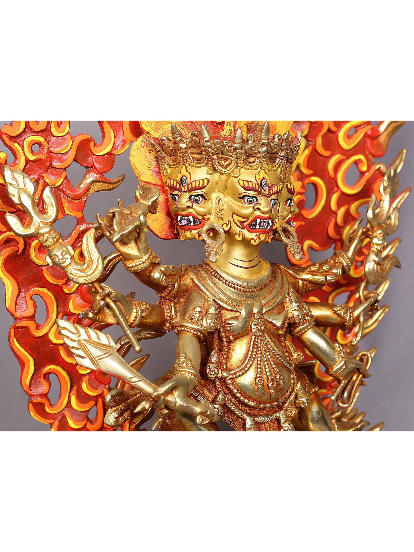 12" Hayagriva Copper Statue from Nepal