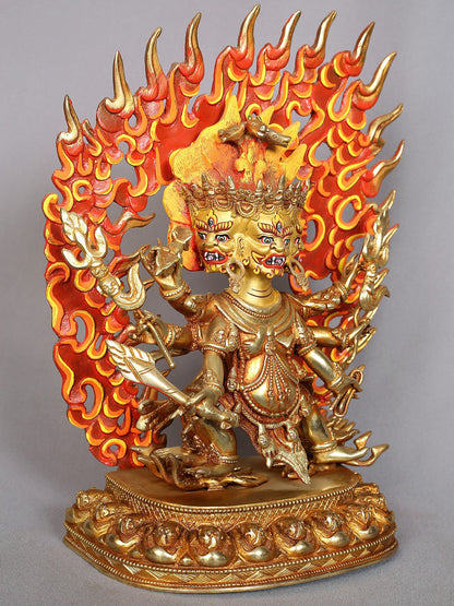 12" Hayagriva Copper Statue from Nepal