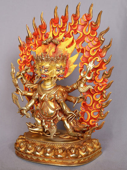 12" Hayagriva Copper Statue from Nepal