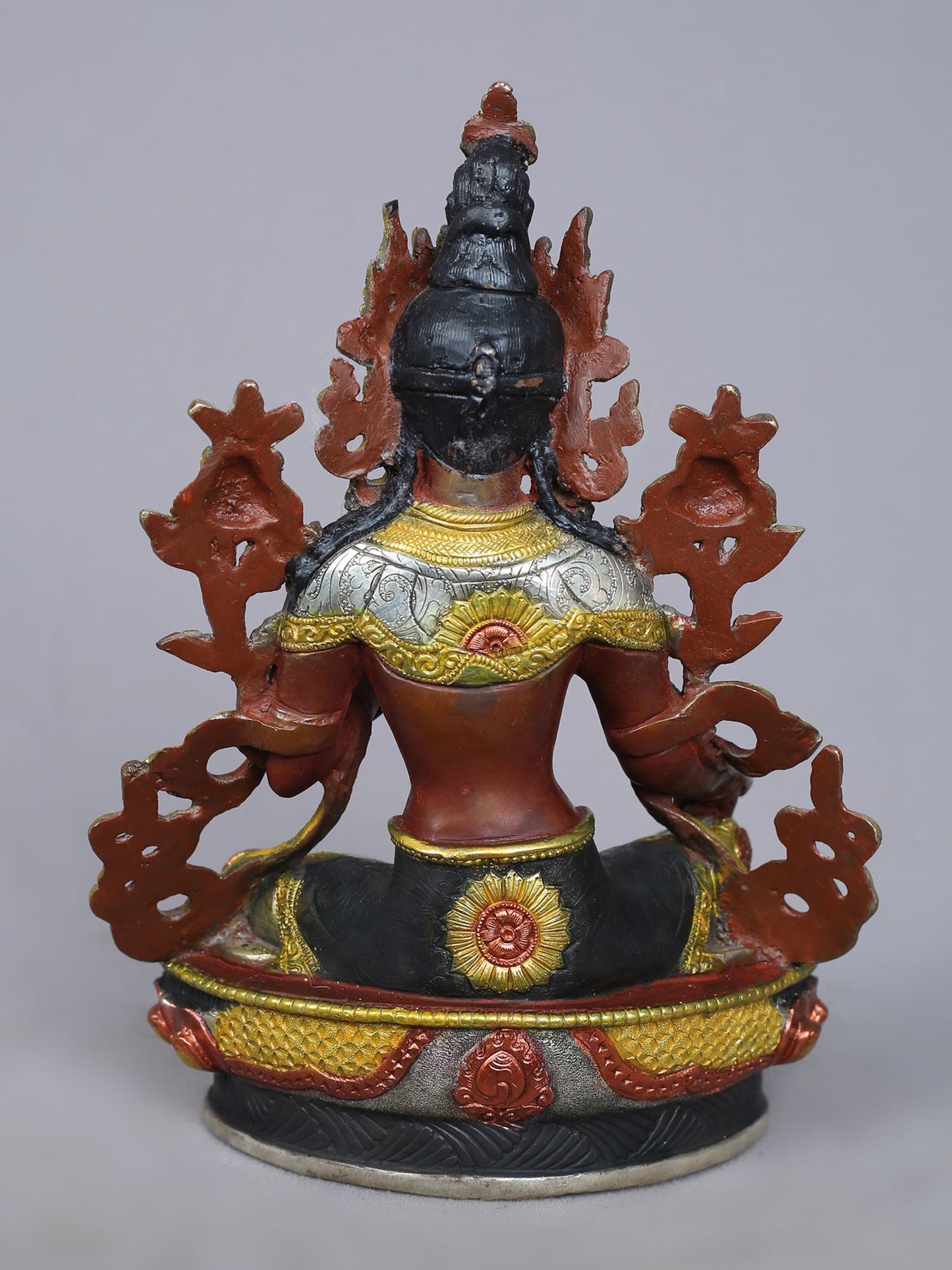 18" Chenrezig (Four Armed Avalokiteshvara) | Copper Statue from Nepal