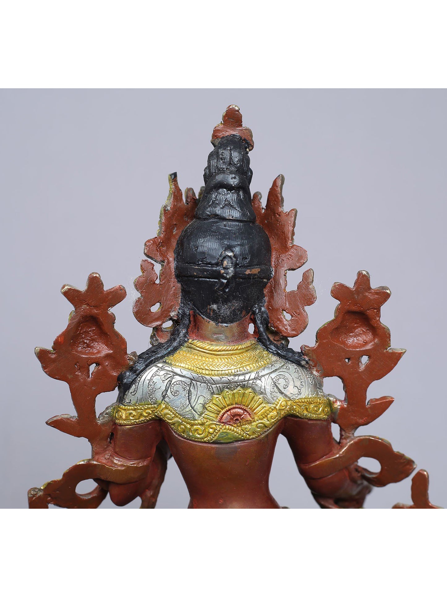 18" Chenrezig (Four Armed Avalokiteshvara) | Copper Statue from Nepal