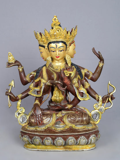 14" Dakini Namgyalma Copper Statue from Nepal | Handmade