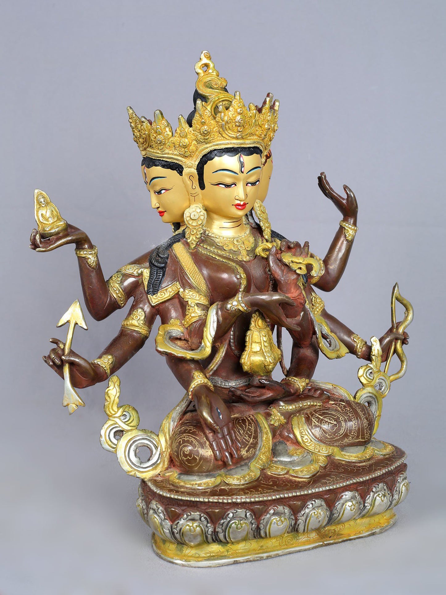 14" Dakini Namgyalma Copper Statue from Nepal | Handmade