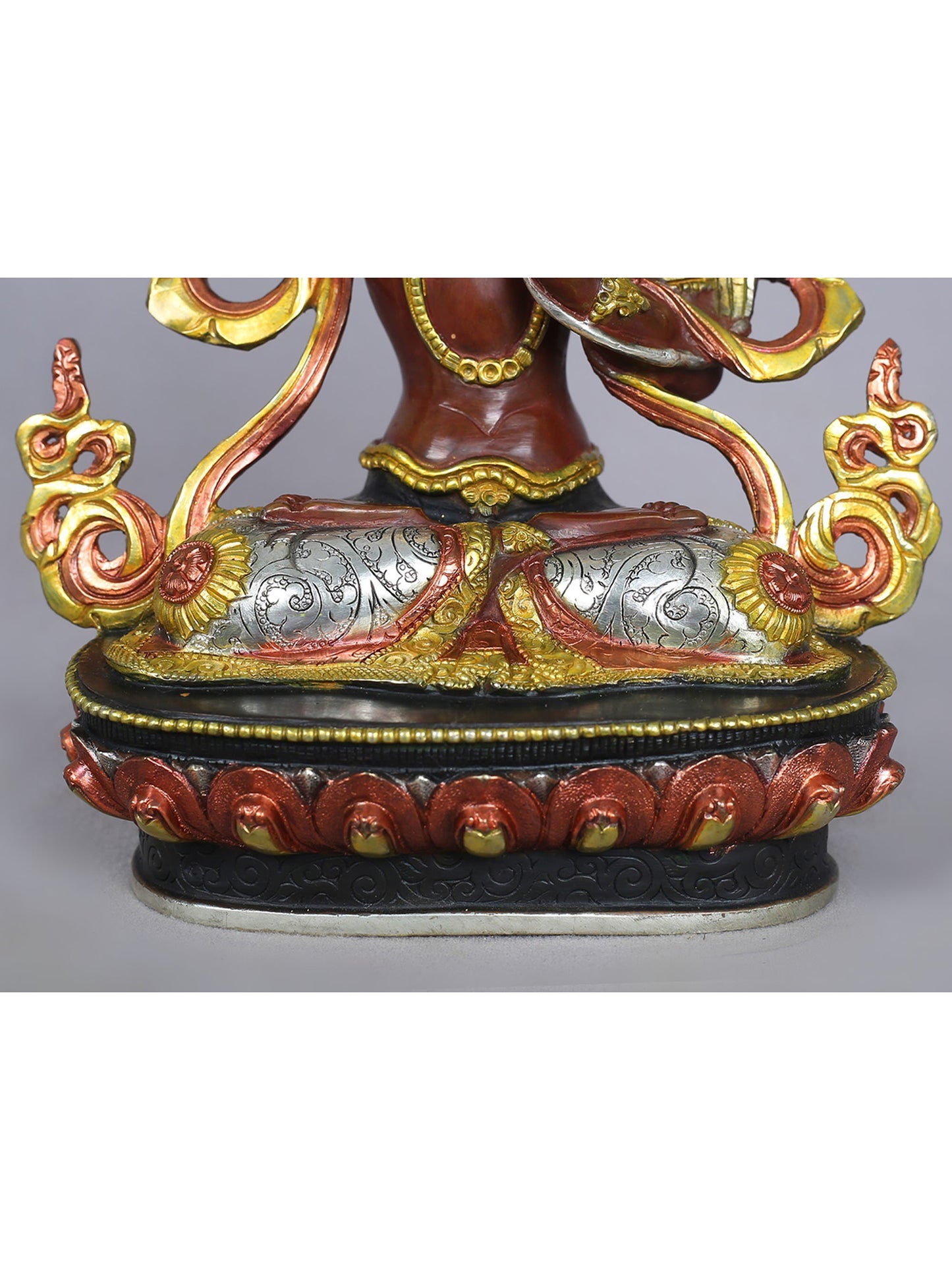 9" Manjushri Idol from Nepal | Nepalese Copper Statue