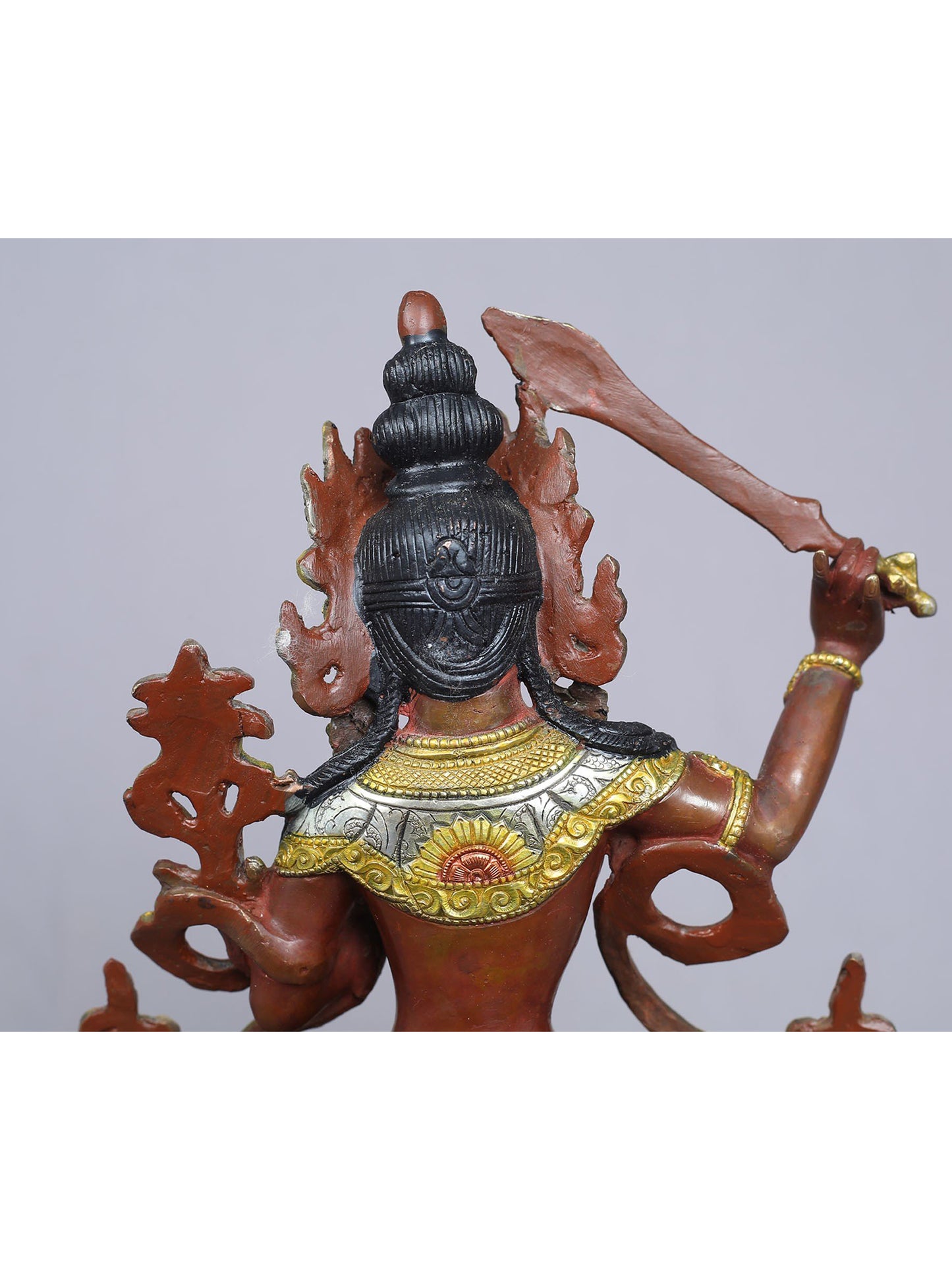 9" Manjushri Idol from Nepal | Nepalese Copper Statue