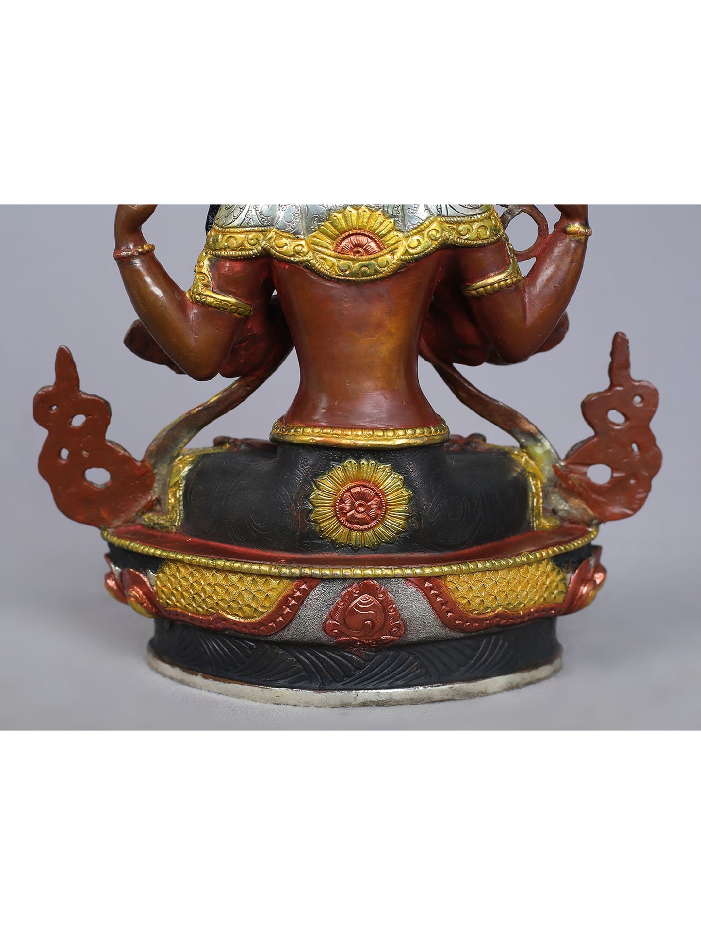 9" Chenrezig (Avalokiteshara) Idol | Nepalese Copper Statue