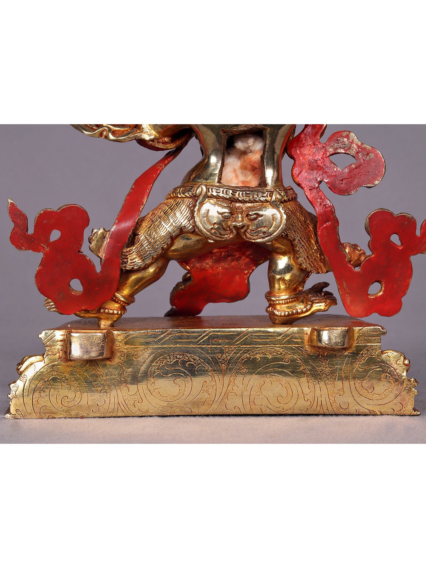 9" Vajrapani Copper Statue from Nepal | Tibetan Buddhist Deity Idol