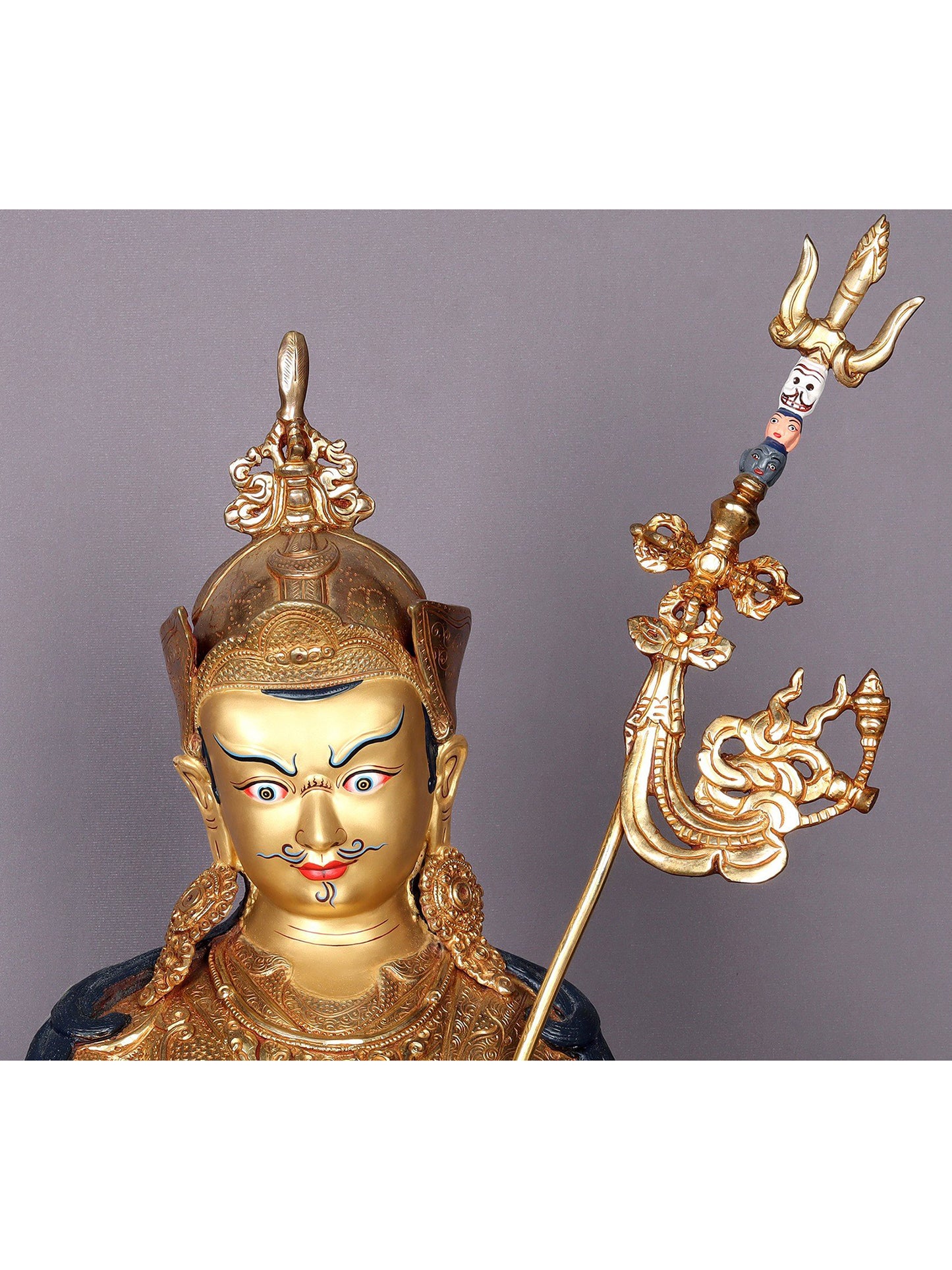 Guru Padmasambhava Copper Idol from Nepal