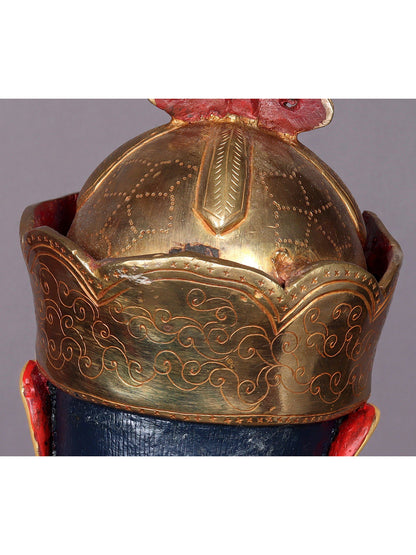 Guru Padmasambhava Copper Idol from Nepal