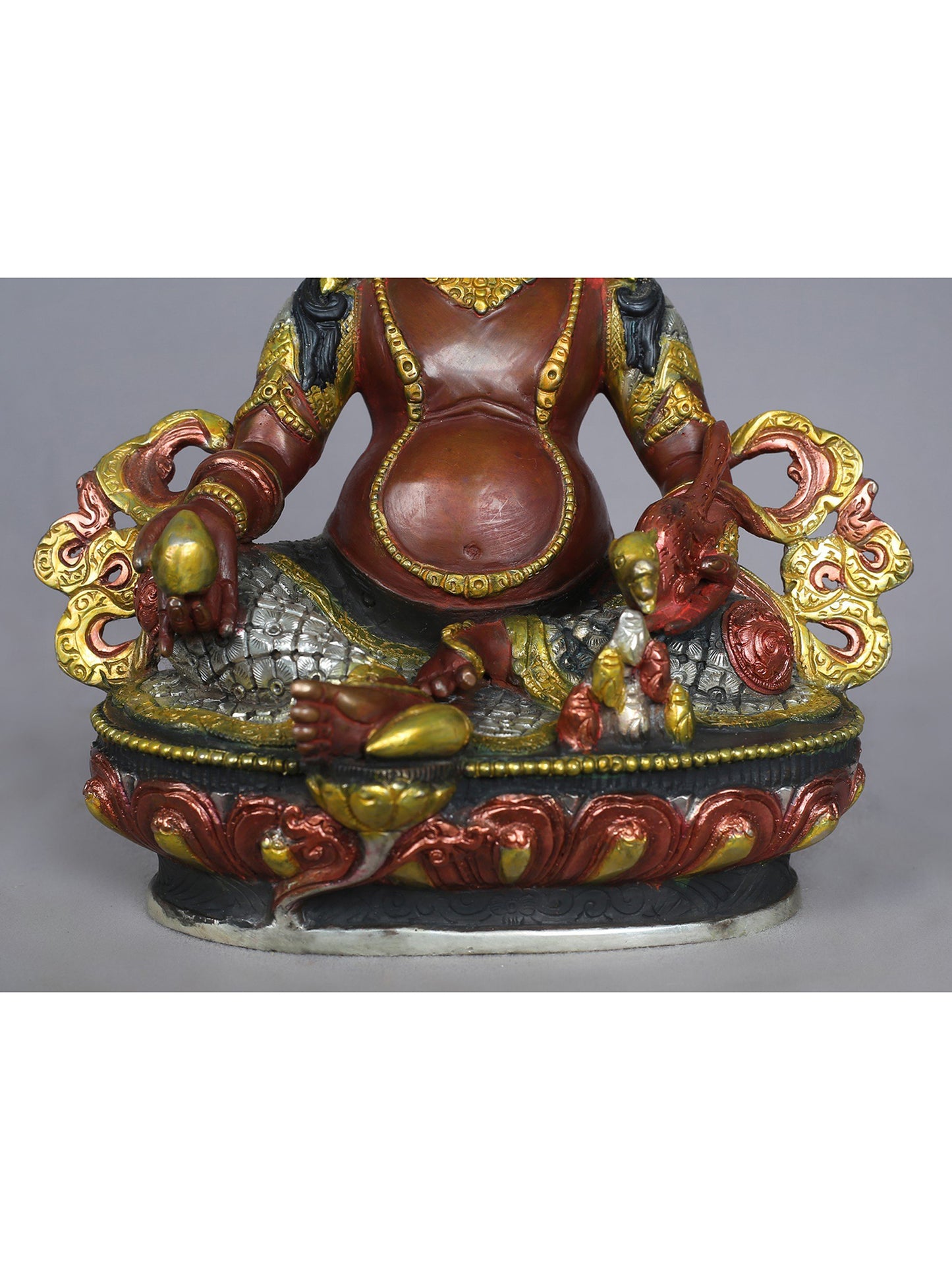 9" Lord Kubera Copper Idol from Nepal | Nepalese Copper Statue