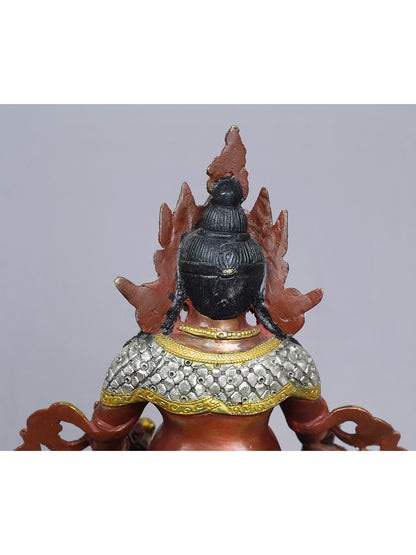 9" Lord Kubera Copper Idol from Nepal | Nepalese Copper Statue