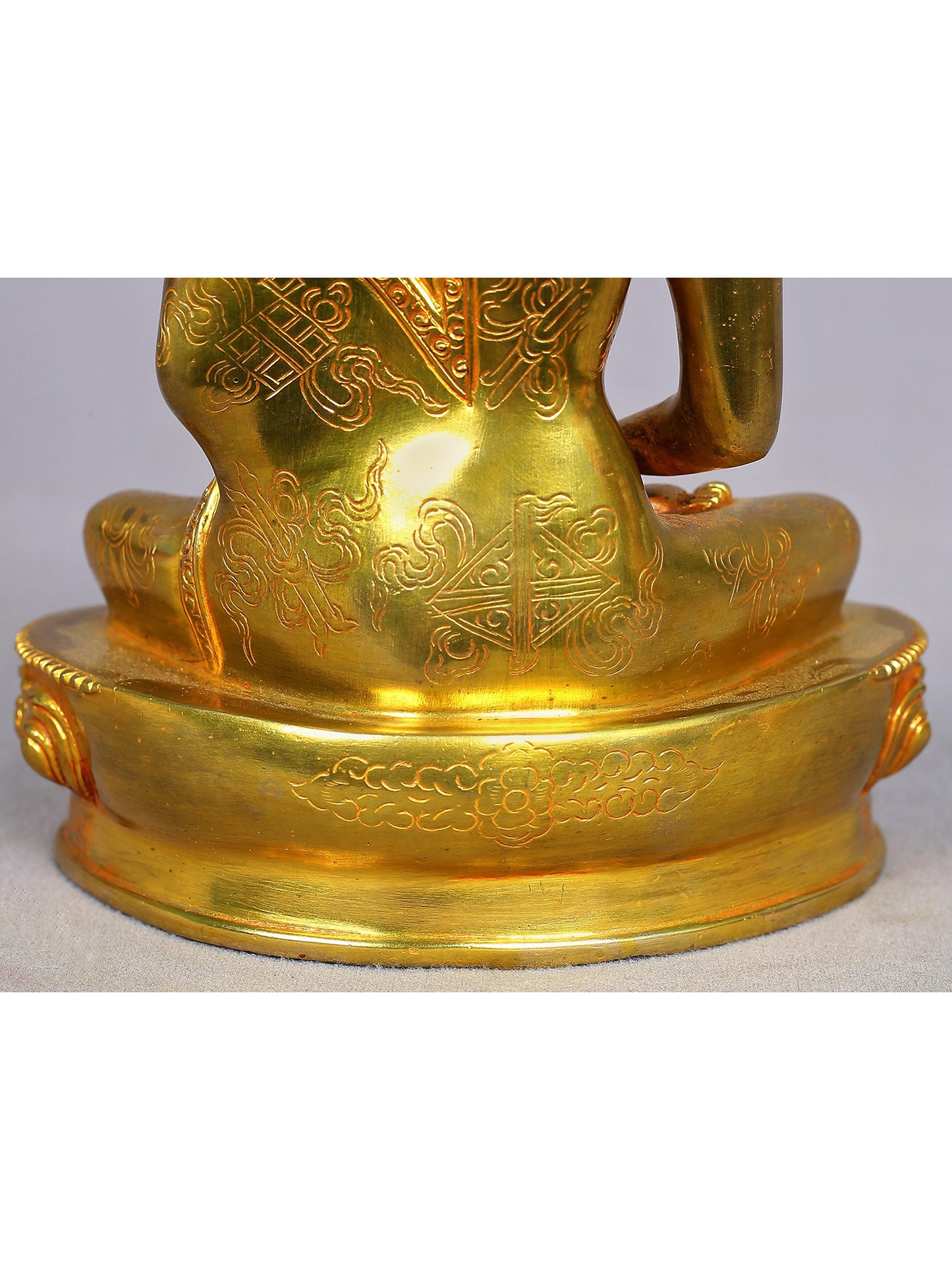 9" Amitabha Buddha Copper Statue from Nepal | Buddhist Deity Copper Figurines