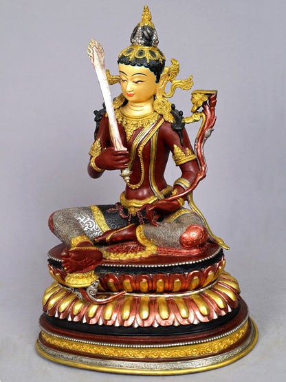 15" Mongolian Manjushri Statue - Buddha of Infinite Wisdom