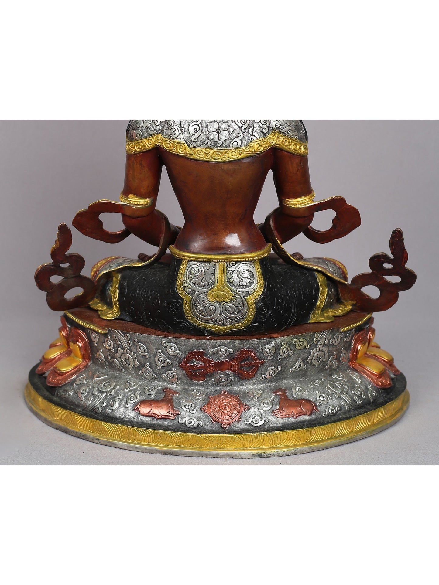 19" Copper Lord Aparmita Buddha Idol | Buddhist Deity Statue