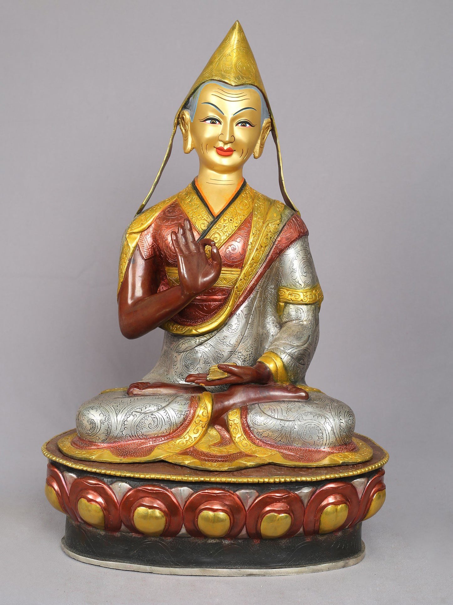 The Founder of Gelugpa Order- Tsongkhapa (Set of 3) from Nepal