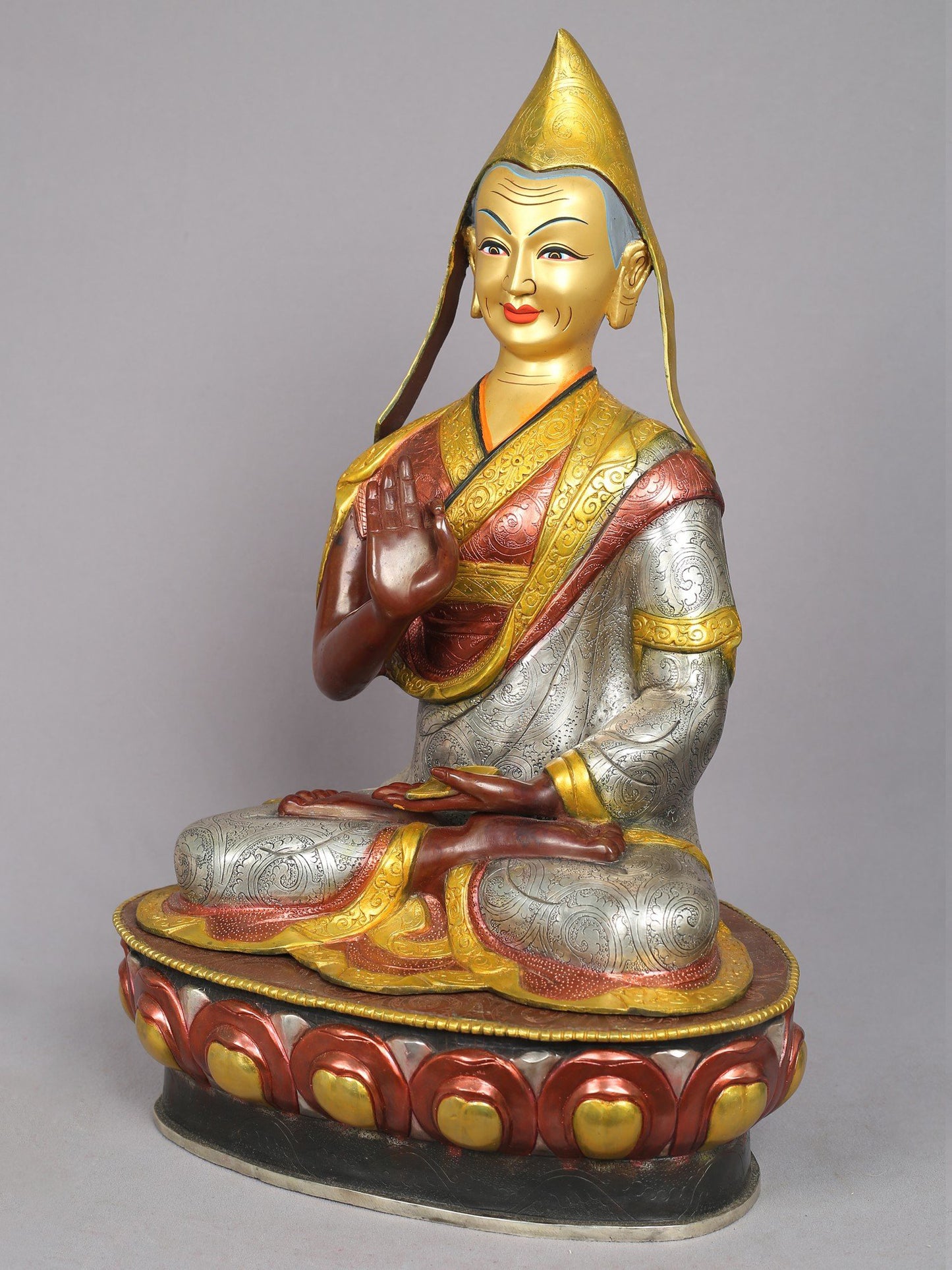 The Founder of Gelugpa Order- Tsongkhapa (Set of 3) from Nepal