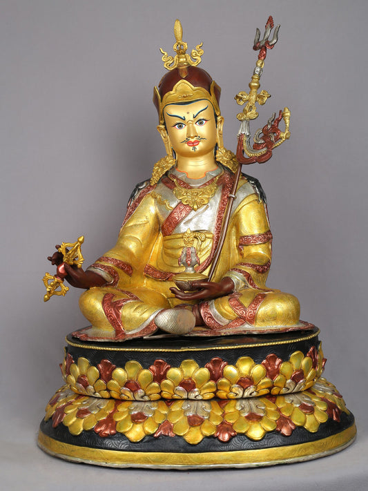 25" Guru Padmasambhava From Nepal | Handmade Sculpture