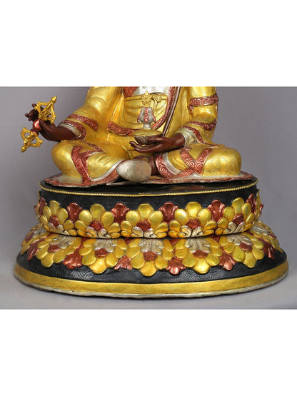 25" Guru Padmasambhava From Nepal | Handmade Sculpture