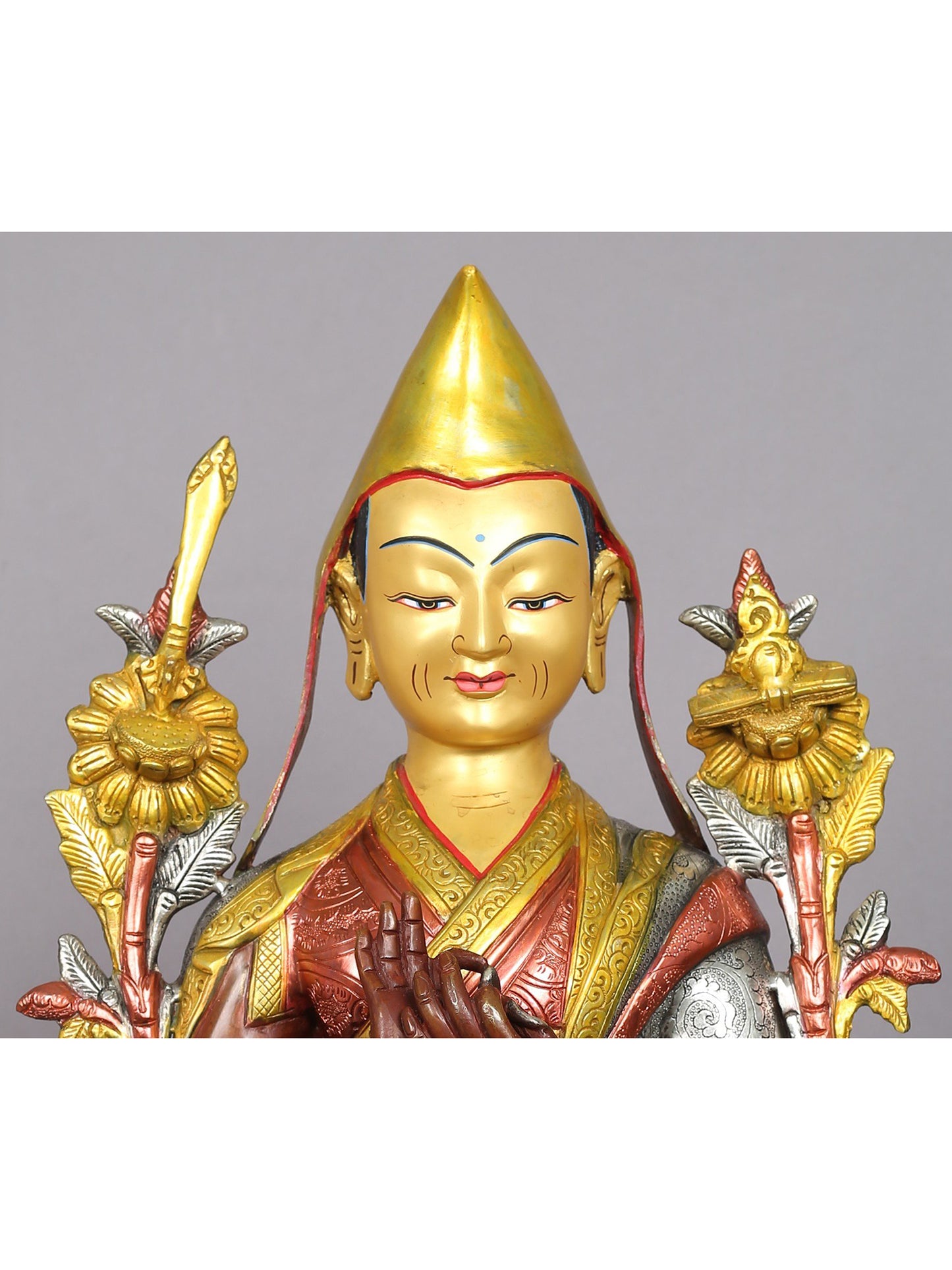 19" Tsongkhapa (Set of 3) from Nepal | Handmade Sculpture