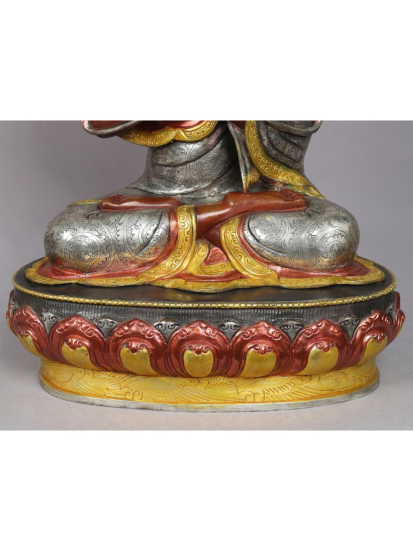 19" Tsongkhapa (Set of 3) from Nepal | Handmade Sculpture