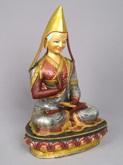 19" Tsongkhapa (Set of 3) from Nepal | Handmade Sculpture