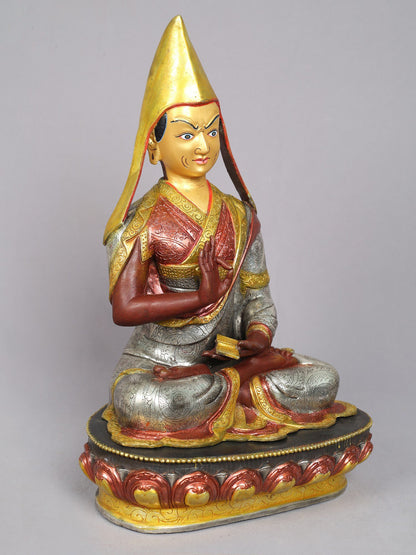 19" Tsongkhapa (Set of 3) from Nepal | Handmade Sculpture