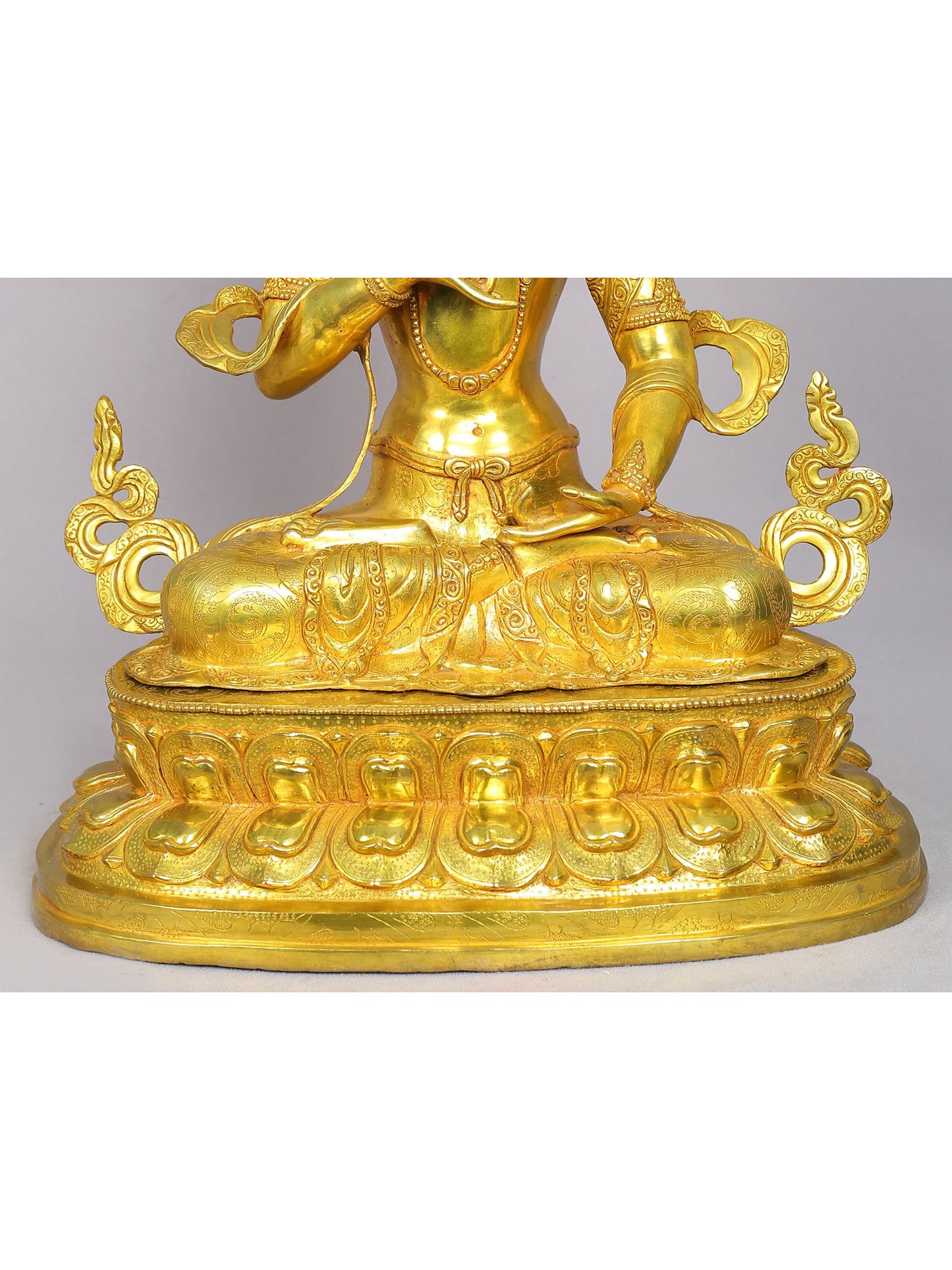 19" Vajrasattva Copper Statue from Nepal | Tibetan Buddhist Deity Idol