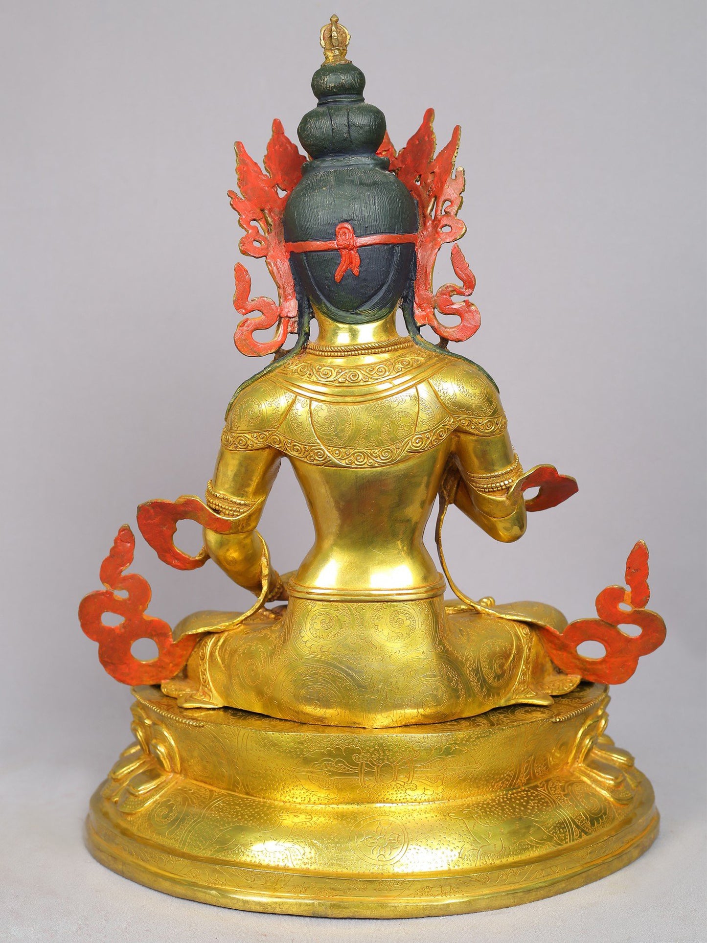 19" Vajrasattva Copper Statue from Nepal | Tibetan Buddhist Deity Idol