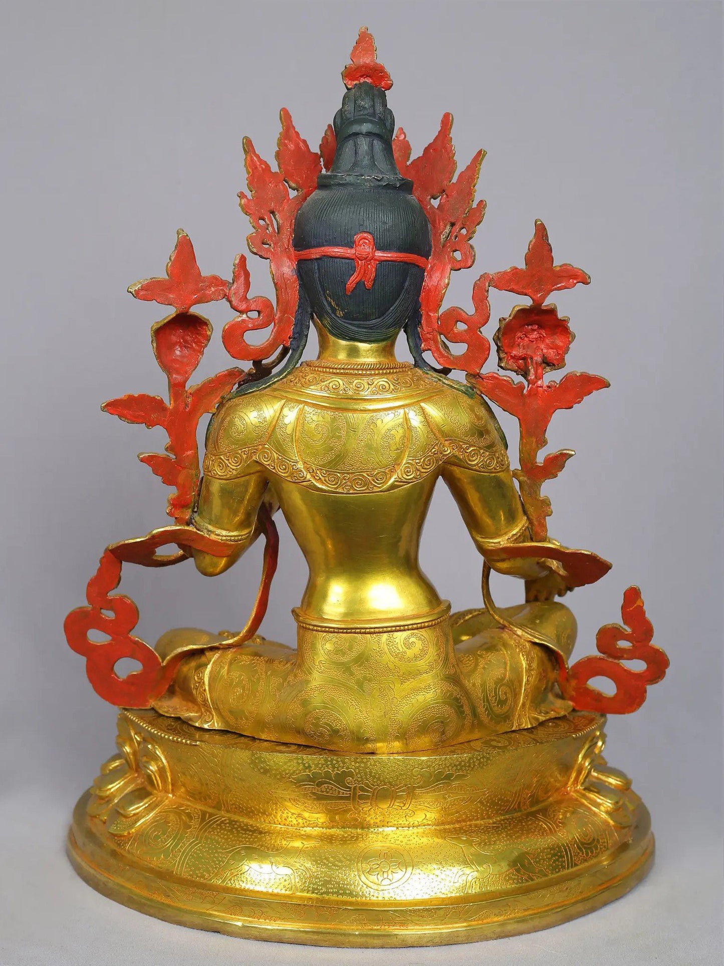 19" Tibetan Buddhist Goddess Green Tara from Nepal