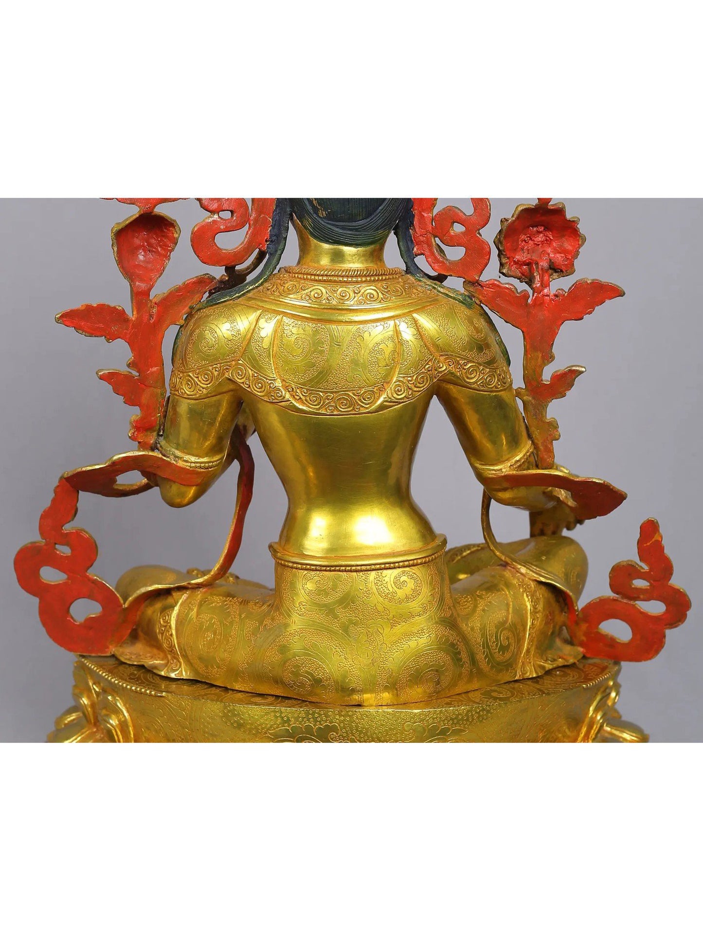 19" Tibetan Buddhist Goddess Green Tara from Nepal