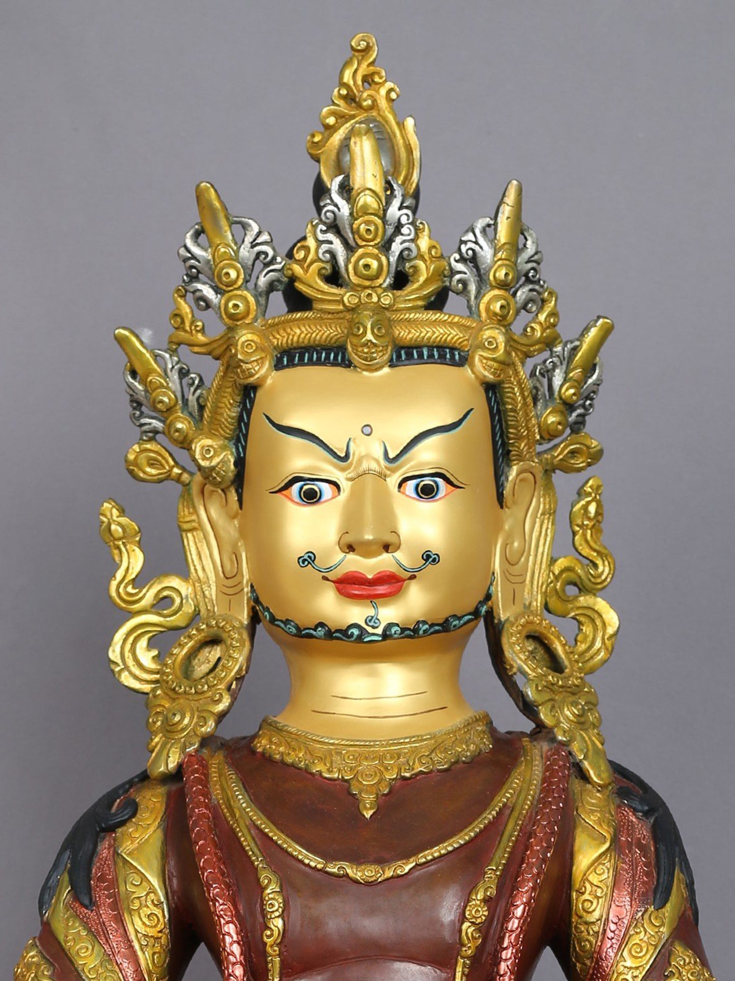 26" Lord Kubera Idol from Nepal | Nepalese Copper Statue