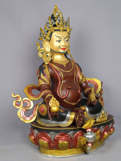 26" Lord Kubera Idol from Nepal | Nepalese Copper Statue