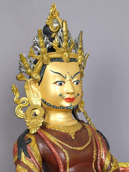 26" Lord Kubera Idol from Nepal | Nepalese Copper Statue